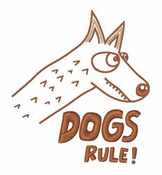 puppy dog beginner-friendly machine embroidery - Dog Rule perfect for Dog Clothing