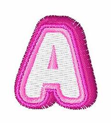 Donuts Font A - 4x4 font quick stitch machine embroidery design for kitchen tea towels