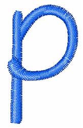 quick stitch case machine embroidery pattern - Dots Lower Case p for kitchen tea towels