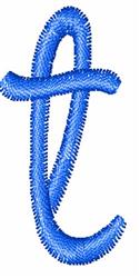 Dots Lower Case t - 4x4 case quick stitch machine embroidery design for kitchen aprons