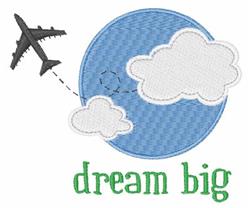 Dream Big - 4x4 dream detailed machine embroidery design perfect for cute baby onesies
