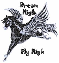 Dream High - 5x7 high detailed machine embroidery design perfect for Wall Art