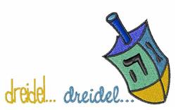 dreidel beginner-friendly machine embroidery - Dreidel for patchwork quilt blocks
