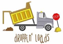 load detailed machine embroidery - Droppin Loads perfect for decorative pillow covers