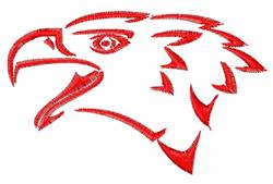 quick stitch bird machine embroidery pattern - Eagle Logo for reusable tote bags