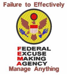 Bold eagle emblem with shield on a vibrant yellow background, featuring satirical text elements in black and red.
