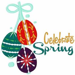 detailed spring spring machine embroidery pattern - Easter Celebrate Spring for patchwork quilt blocks