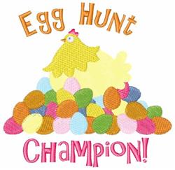 bird detailed machine embroidery - Easter Egg Hunt Champion for kitchen tea towels