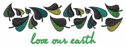 leaf detailed machine embroidery - Eco Friendly Leaves perfect for kitchen aprons