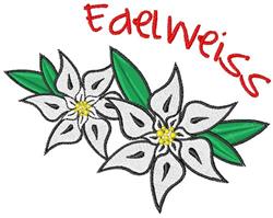 detailed leaf machine embroidery pattern - Edelweiss perfect for festive table runners