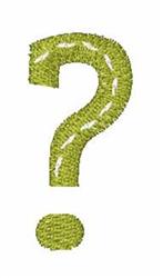 Embroidered Font Question Mark