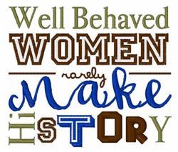 Multicolored typography featuring an empowering quote for Women's History Month with bold, playful fonts.
