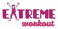Extreme Workout - 5x7 workout beginner-friendly embroidery design for Sports Jerseys