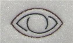 Eye Symbol - 4x4 symbol quick stitch embroidery design for decorative pillow covers