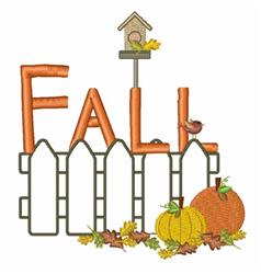 bird detailed machine embroidery - Fall Harvest perfect for decorative pillow covers