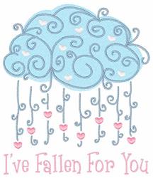 heart detailed machine embroidery - Fallen For You perfect for Greeting Cards