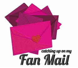 Fan Mail - 5x7 heart detailed machine embroidery design perfect for Greeting Cards