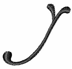 case quick stitch machine embroidery - Feather Lower Case y for reusable tote bags