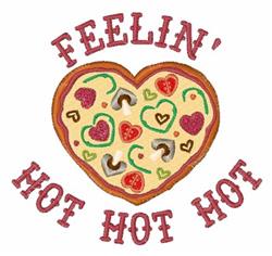 detailed hot machine embroidery pattern - Feelin Hot for decorative pillow covers