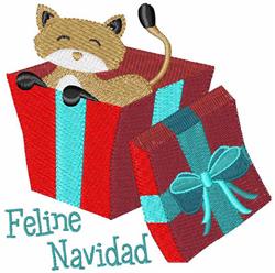detailed christmas kitten machine embroidery pattern - Feline Navidad for Dog Clothes