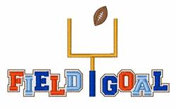 beginner-friendly goal machine embroidery pattern - Field Goal for decorative pillow covers
