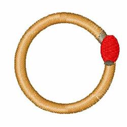 quick stitch starter machine embroidery pattern - Fire Starter O for decorative pillow covers