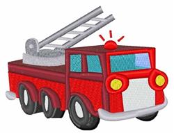 truck detailed machine digital embroidery - Fire Truck perfect for cute baby onesies