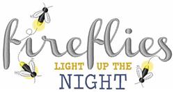 beginner-friendly summer light machine embroidery pattern - Fireflies Night Light for Party Decorations