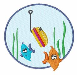 detailed bait machine digital embroidery pattern - Fish Bait perfect for kitchen aprons