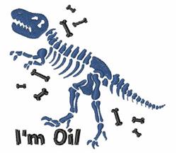 beginner-friendly oil machine embroidery pattern - Fossil Oil for decorative pillow covers