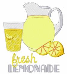 detailed lemonade machine embroidery pattern - Fresh Lemonade for decorative pillow covers