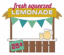 lemonade detailed machine embroidery - Fresh Lemonade perfect for reusable tote bags