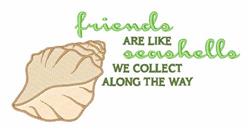 detailed seashell machine embroidery pattern - Friends Like Seashells for decorative pillow covers