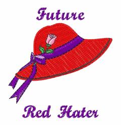 beginner-friendly rose machine embroidery pattern - Future Red Hater for reusable tote bags