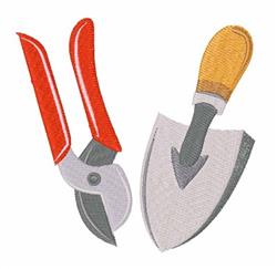 detailed tool machine embroidery pattern - Garden Tools for decorative pillow covers