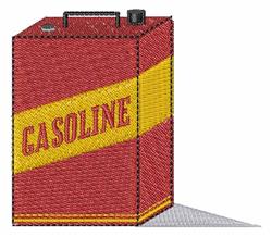 beginner-friendly can machine embroidery pattern - Gasoline Can for Garage Towels