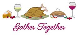 together detailed machine embroidery - Gather Together for Seasonal Table Decorations