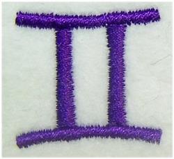 star quick stitch machine embroidery - Gemini Symbol perfect for cute baby onesies