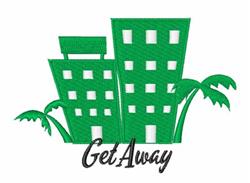 Get Away - 5x7 tree detailed machine embroidery design perfect for reusable tote bags