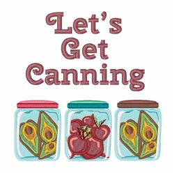 detailed canning machine embroidery pattern - Get Canning for kitchen tea towels