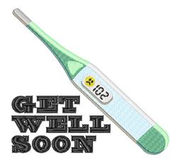 soon detailed machine embroidery - Get Well Soon perfect for decorative pillow covers