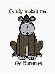 detailed banana machine embroidery pattern - Go Bananas for patchwork quilt blocks