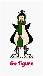 penguin beginner-friendly machine embroidery - Go Figure perfect for kitchen aprons