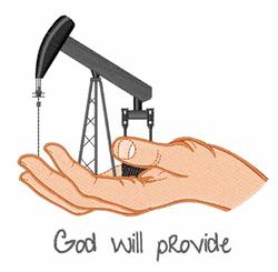 provide detailed machine embroidery - God Will Provide for decorative pillow covers