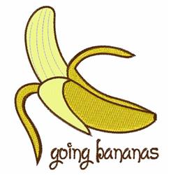 detailed banana machine embroidery pattern - Going Bananas for kitchen tea towels