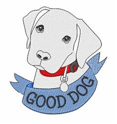detailed puppy dog machine digital embroidery pattern - Good Dog perfect for Dog Beds