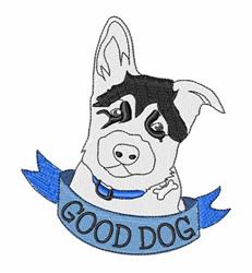 Good Dog - 5x7 puppy dog detailed machine embroidery design perfect for Pet Bandanas