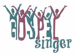 detailed singer machine embroidery pattern - Gospel Singer for kitchen tea towels