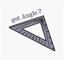 detailed angle? machine embroidery pattern - Got Angle? perfect for Notebook Covers