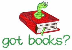 Got Books - 5x7 book beginner-friendly machine embroidery design for Art Smocks